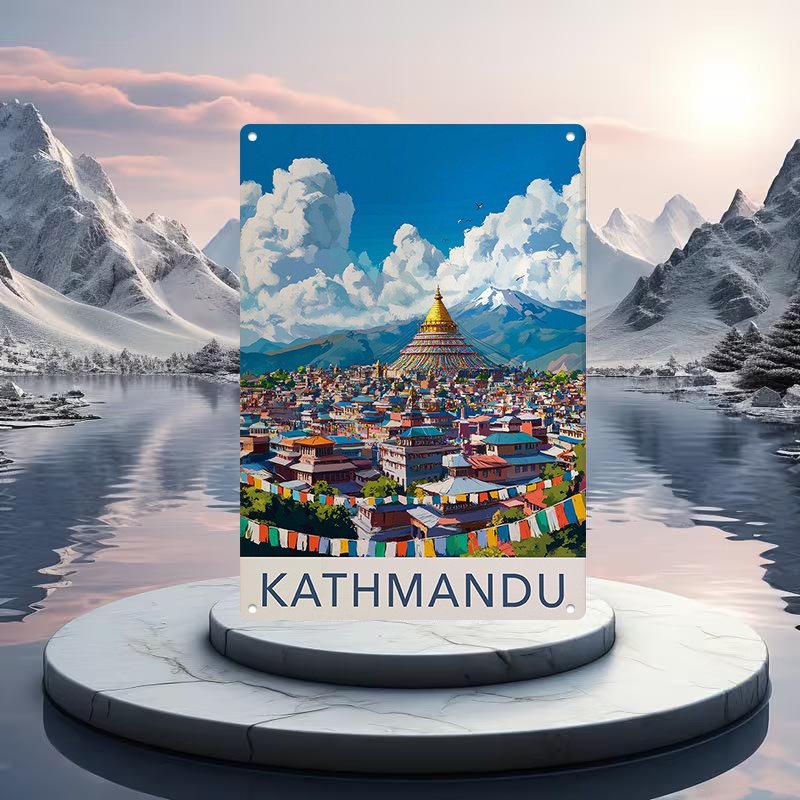 Home Decor Kathmandu - Nepal Kathmandu Iron Wall Decor Golden