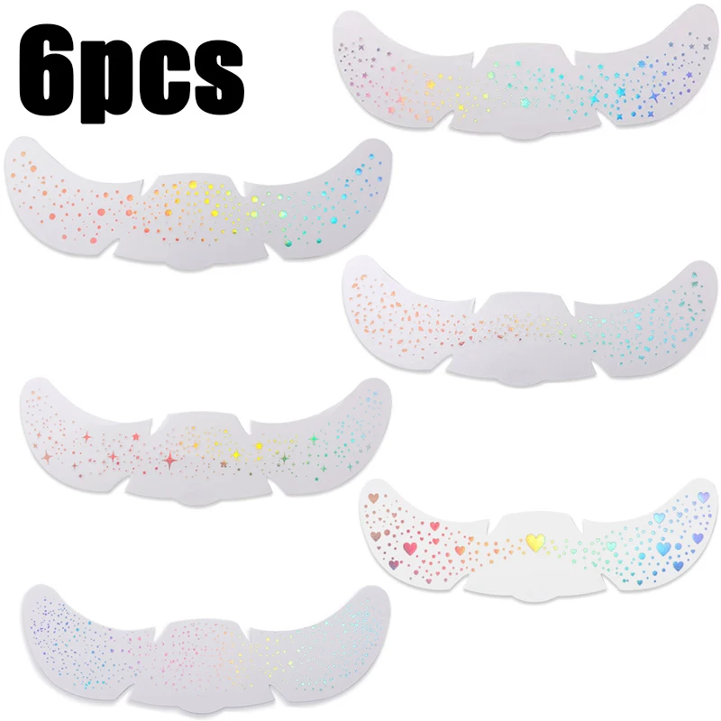 Home Decor Sticker - Christmas Stocking Stuffers 6pcs Glitter Freckle