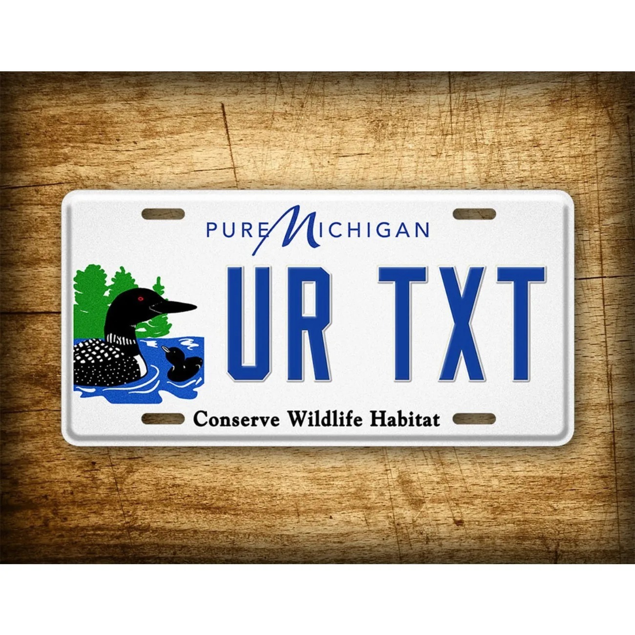 Home Decor Habitat - Michigan Conserve Wildlife Habitat Metal Sign,