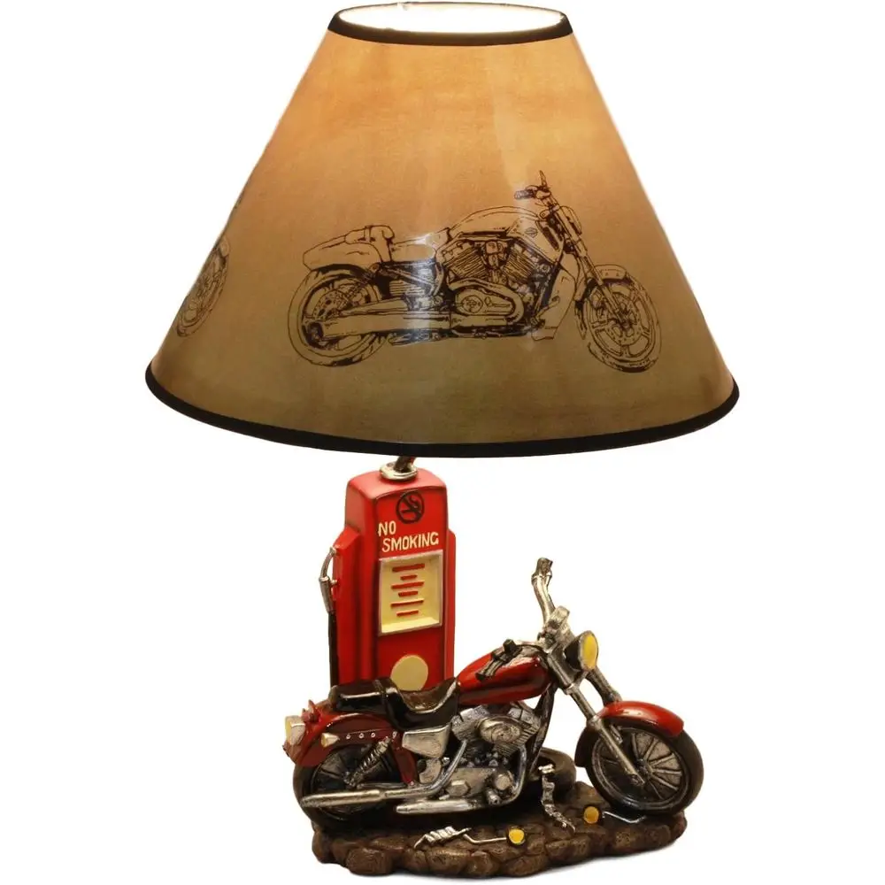 Home Decor Retro - Vintage Retro Red Motorcycle Gas Pump