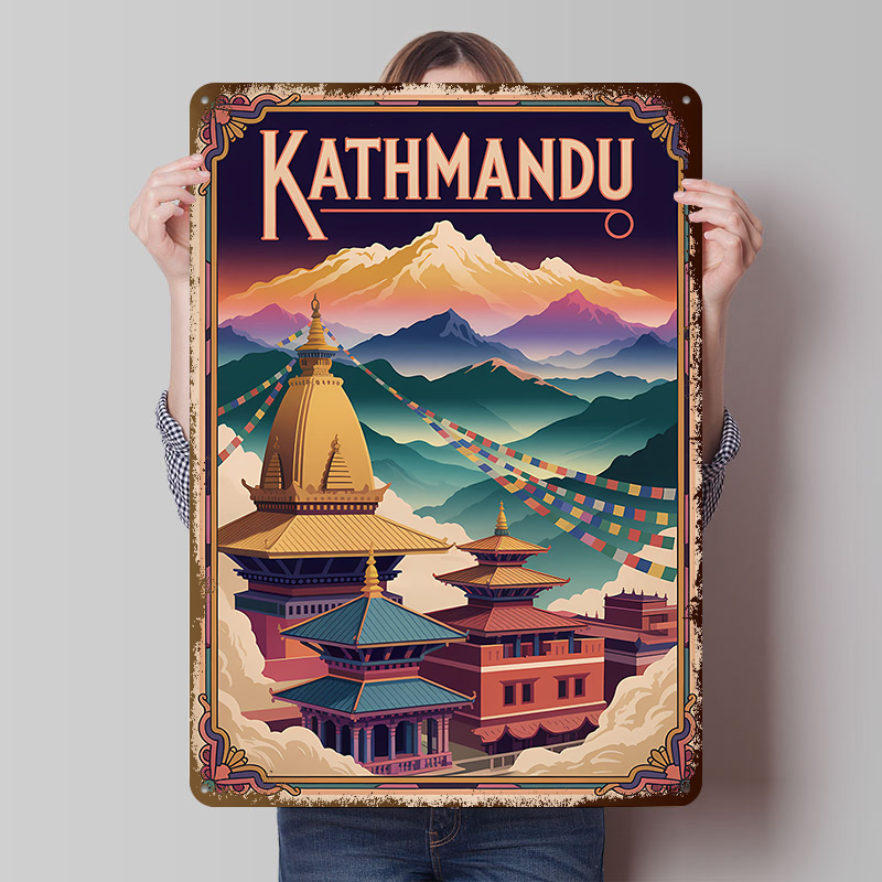 Home Decor Kathmandu - Kathmandu Travel Art Printing Poster Customized