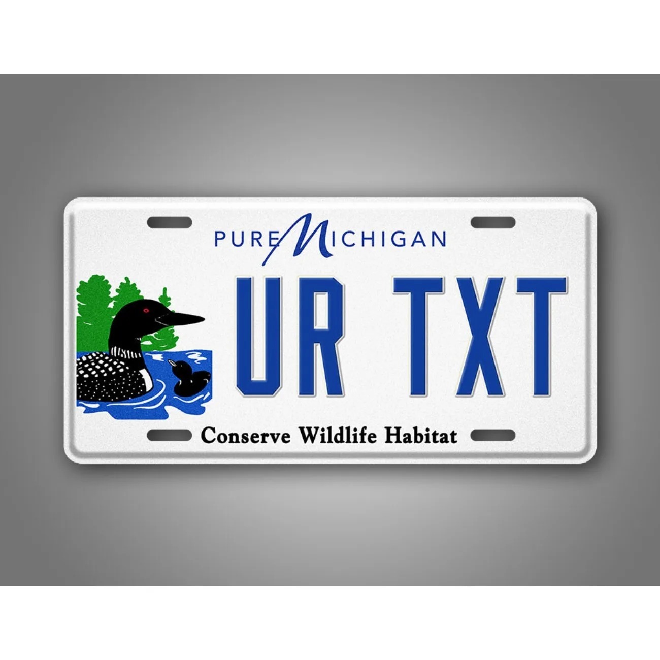 Home Decor Habitat - Custom Text Michigan Conserve Wildlife Habitat