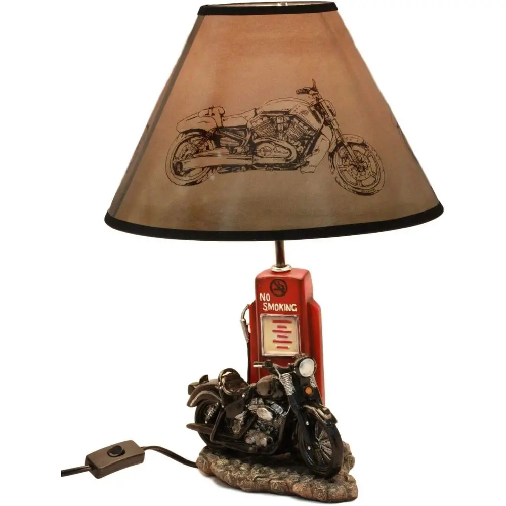 Home Decor Retro - Vintage Retro Black Motorcycle Gas Pump