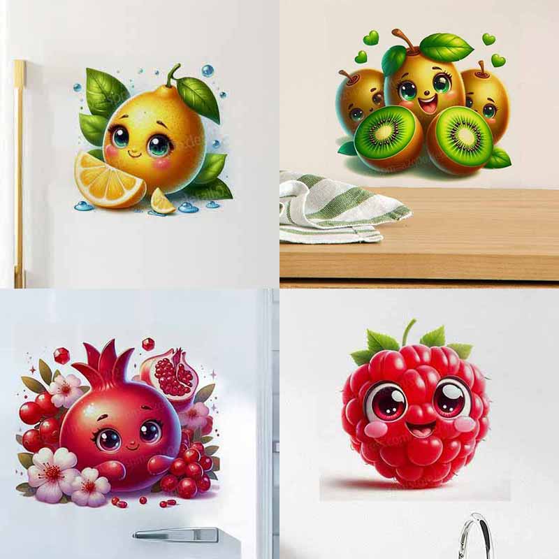 Home Decor Emoji - Cute Fruit Emoji Wall Stickers Decal