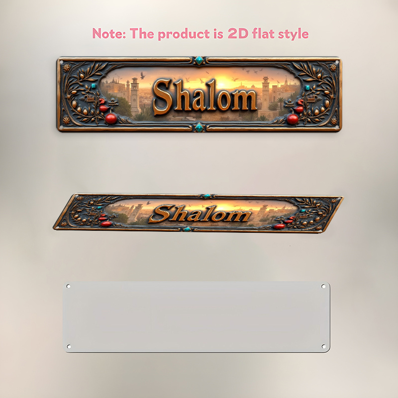 CIFBUY Vintage Shalom Hebrew A - Home Decor Vintage ulasan dan harga