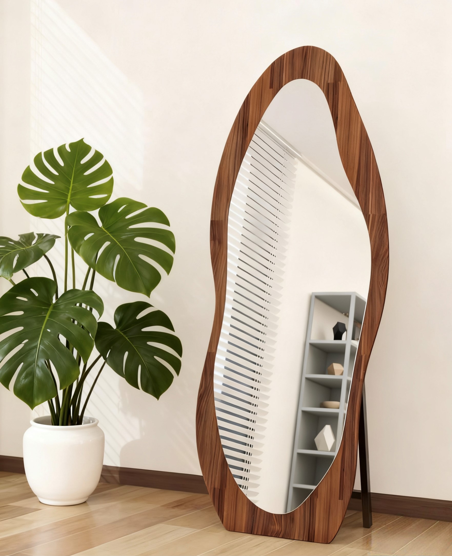 Modern Full Length Floor Mirro - Vanity Home Decor ulasan dan harga