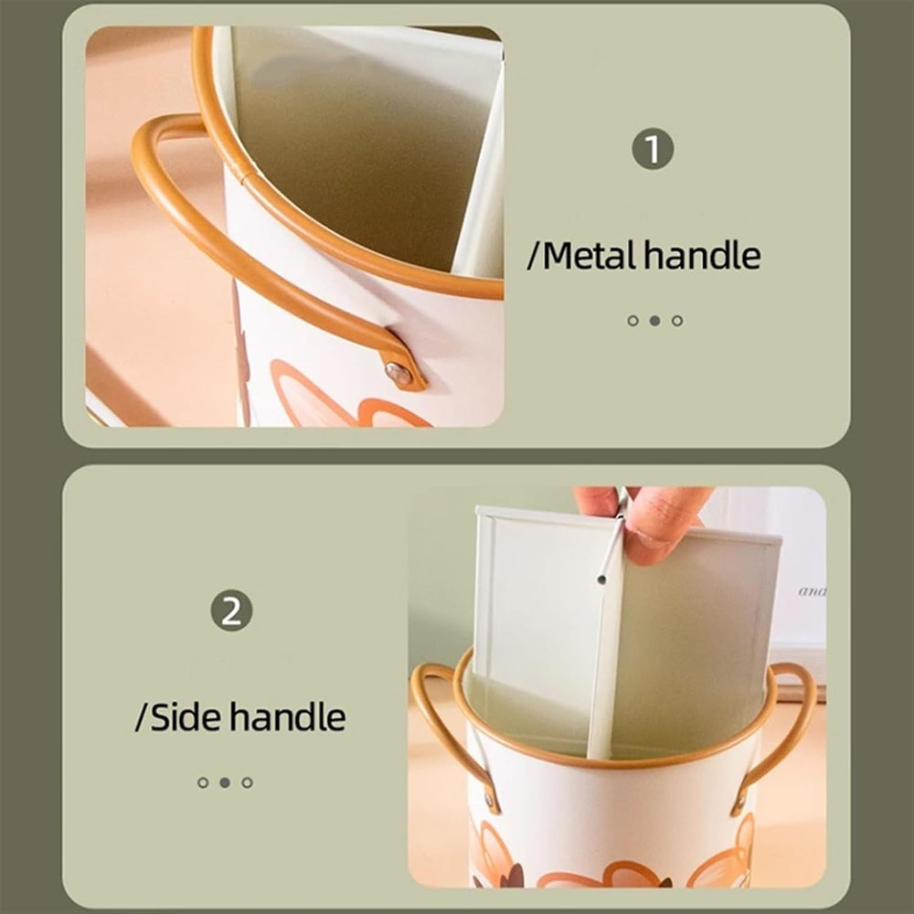 Retro Tableware Storage Bucket - Home Decor Retro ulasan dan harga