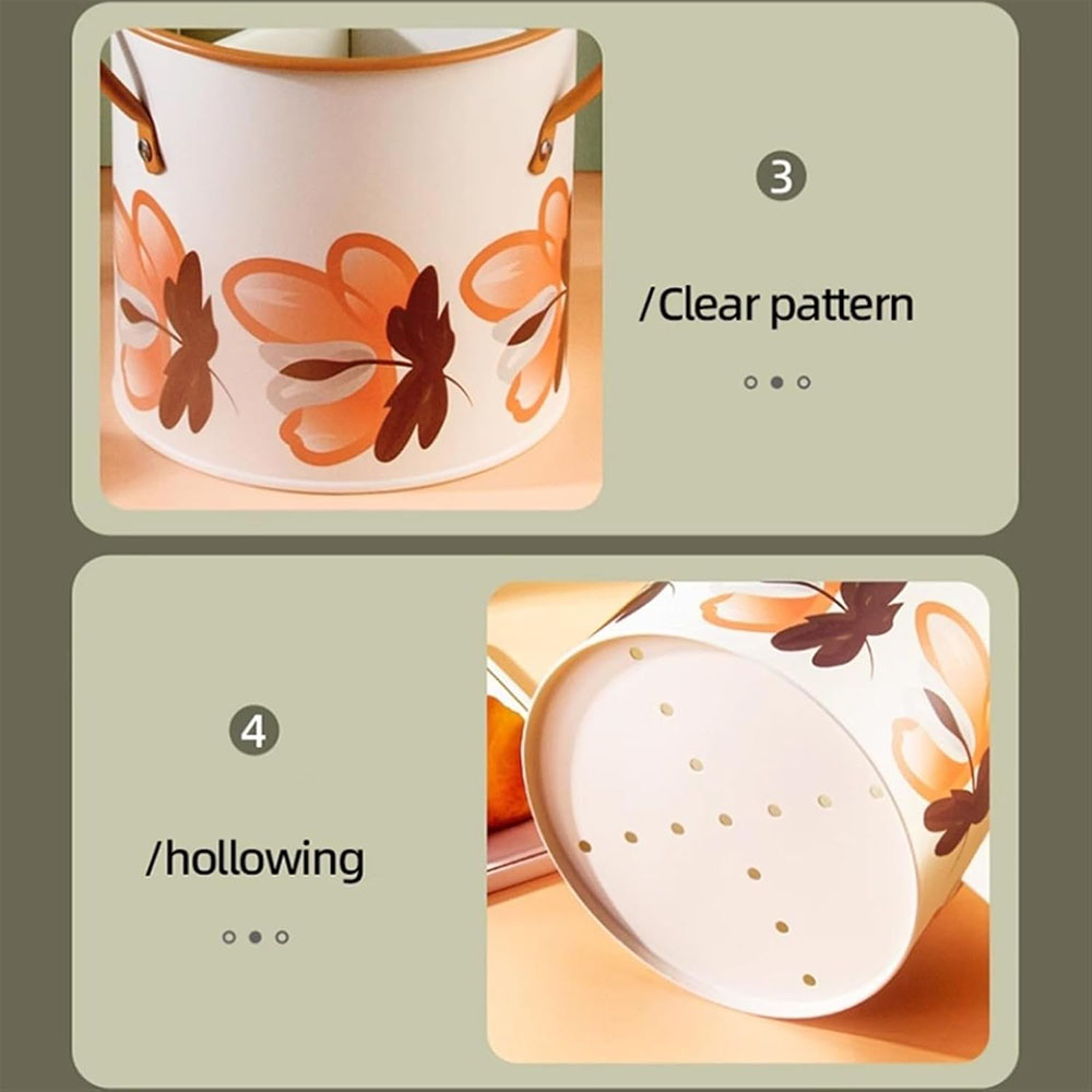 Retro Tableware Storage Bucket - Home Decor Retro ulasan dan harga