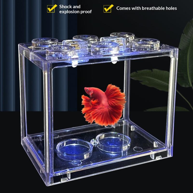 Stackable Mini Fish Tank Acryl - Home Decor Habitat ulasan dan harga
