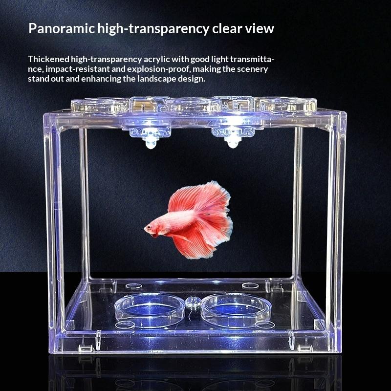 Stackable Mini Fish Tank Acryl - Home Decor Habitat ulasan dan harga