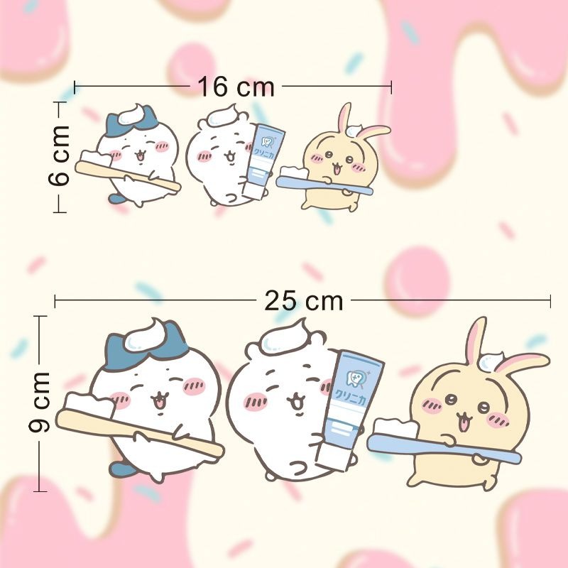 Hot Chiikawa Mirror Stickers S - Vanity Home Decor ulasan dan harga