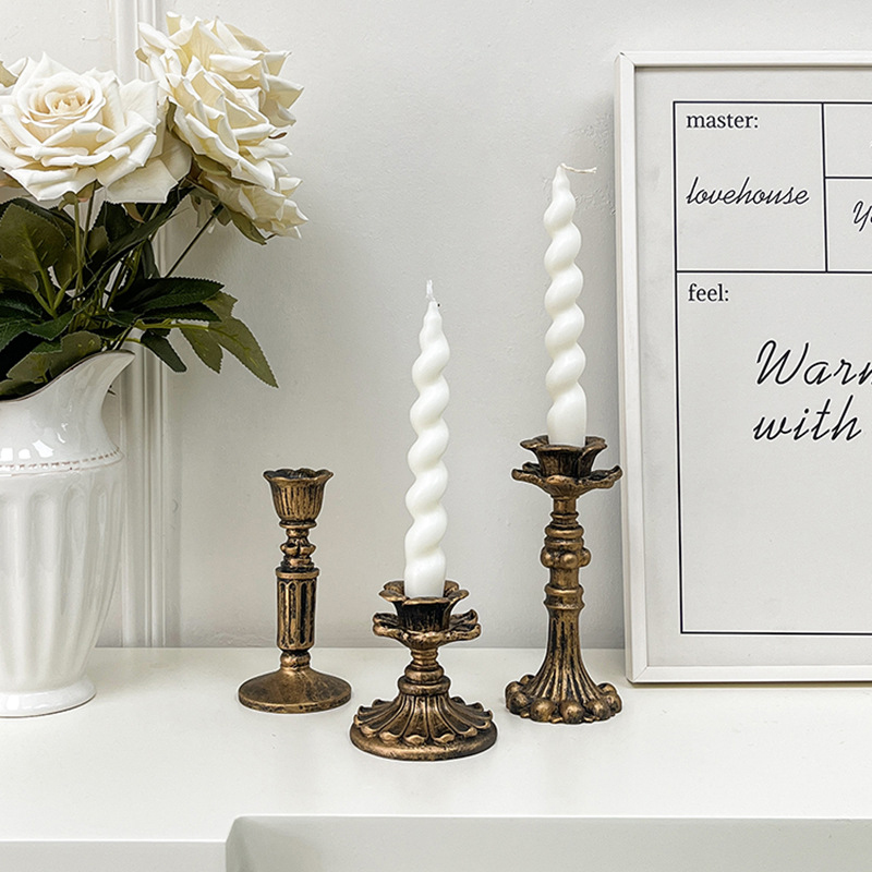 Vintage Bronze Candlestick Fig - Home Decor Vintage ulasan dan harga