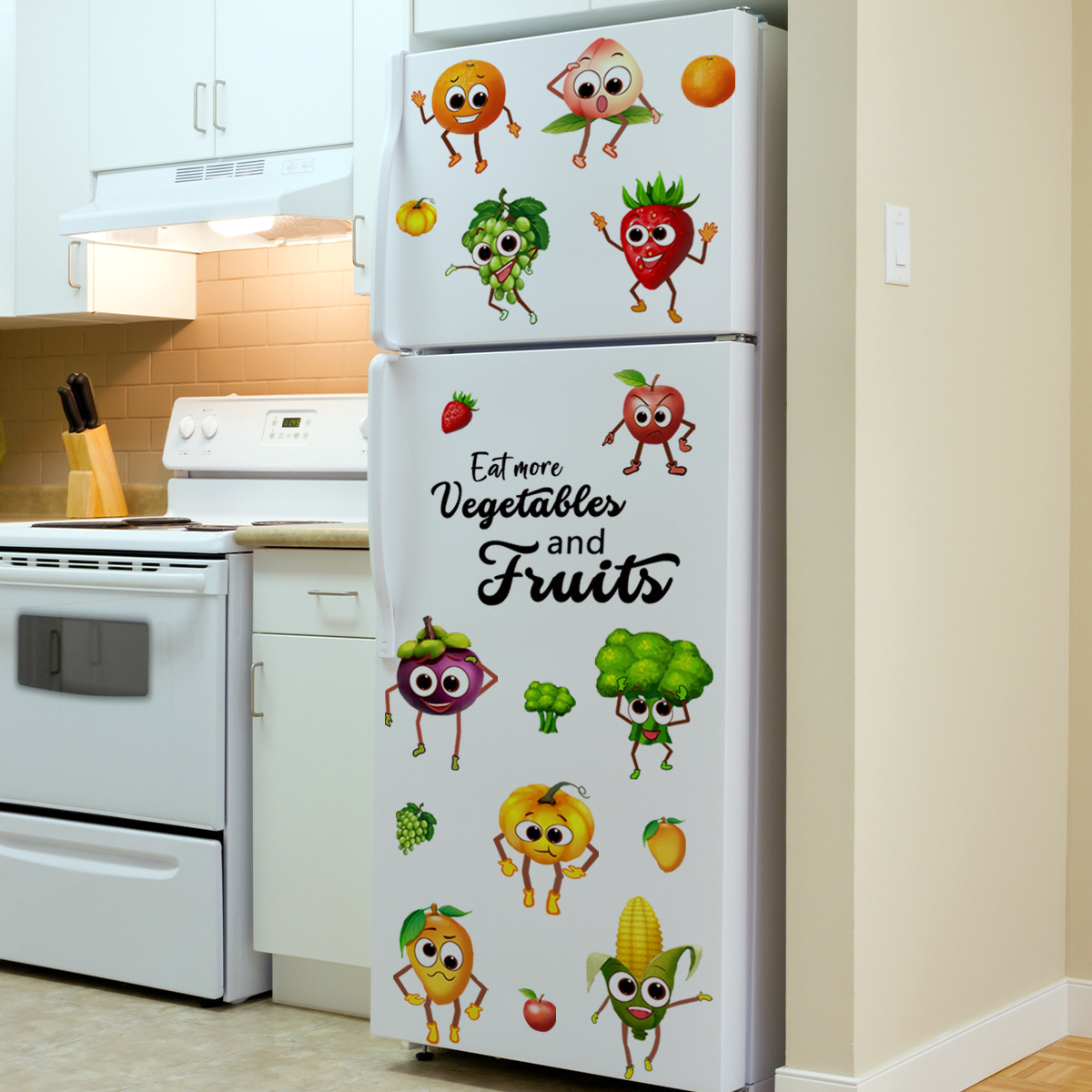 Cartoon Emoji Fruit Wall Stick - Home Decor Emoji ulasan dan harga
