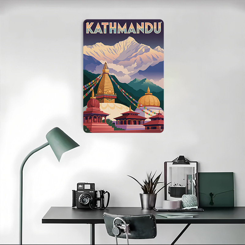 Kathmandu Travel Tinplate Post - Home Decor Kathmandu ulasan dan harga
