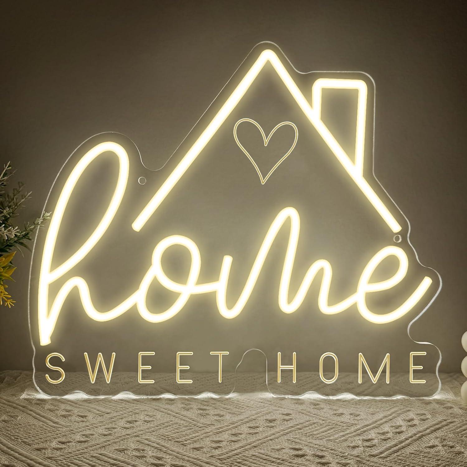 Sweet Home Neon Sign USB Dimma - Home Decor Gift ulasan dan harga