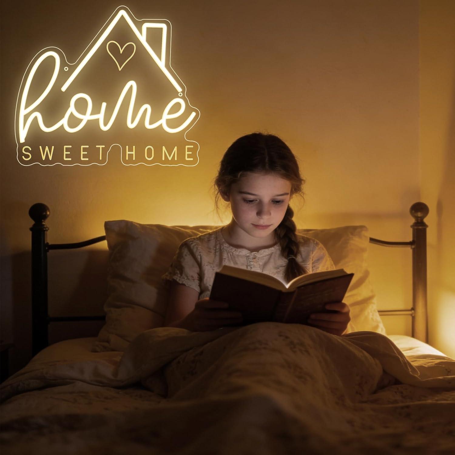 Sweet Home Neon Sign USB Dimma - Home Decor Gift ulasan dan harga
