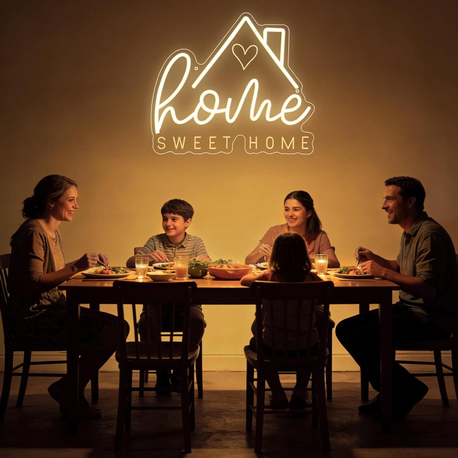 Sweet Home Neon Sign USB Dimma - Home Decor Gift ulasan dan harga