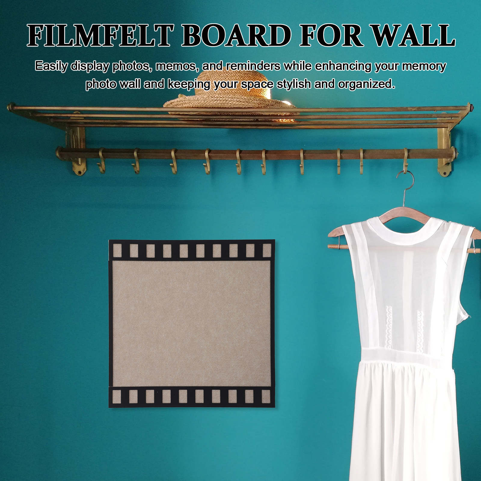 Felt Bulletin Board Small Film - Home Decor Vision Board ulasan dan harga