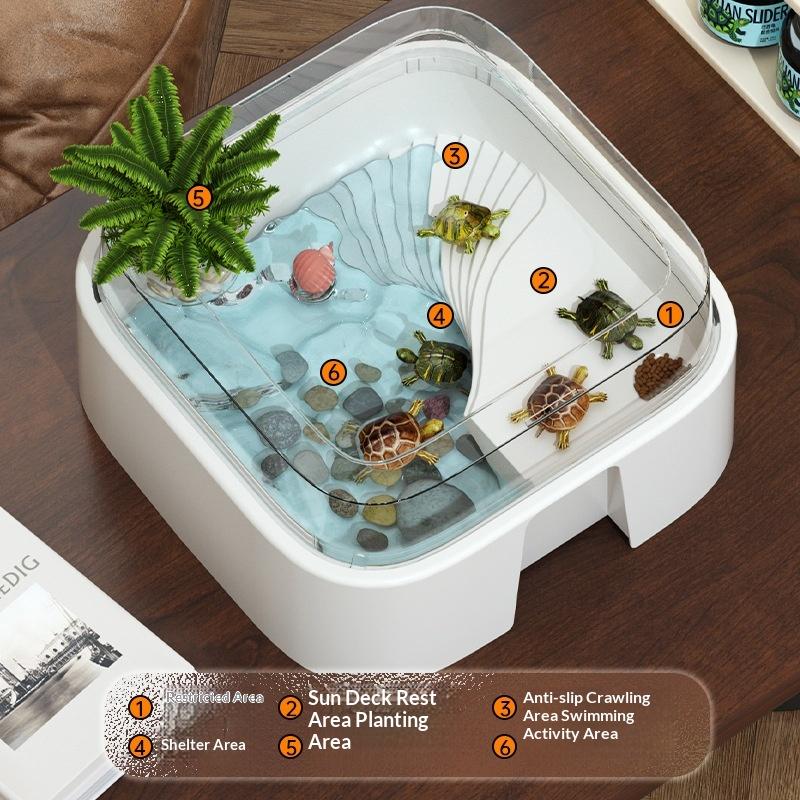 Transparent Turtle Tank Habita - Home Decor Habitat ulasan dan harga