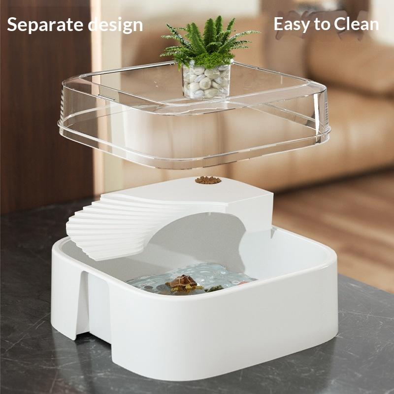 New Transparent Turtle Tank Ho - Home Decor Habitat ulasan dan harga