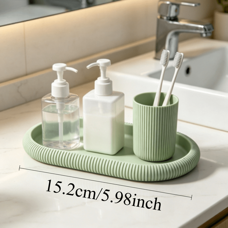 Oval Storage Tray Decorative O - Vanity Home Decor ulasan dan harga