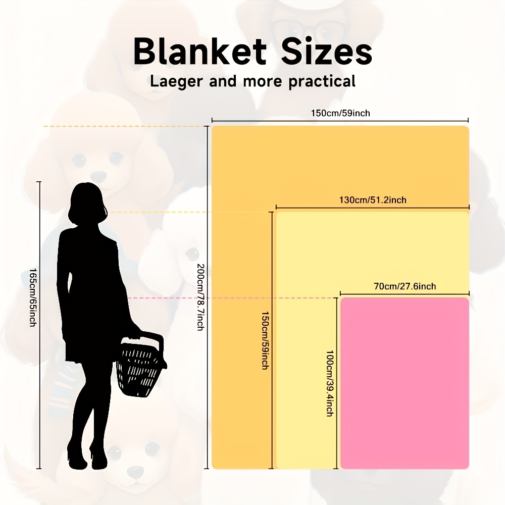 Fluffy Dog Friends Blanket Thr - Home Xmas Decor Ideas ulasan dan harga