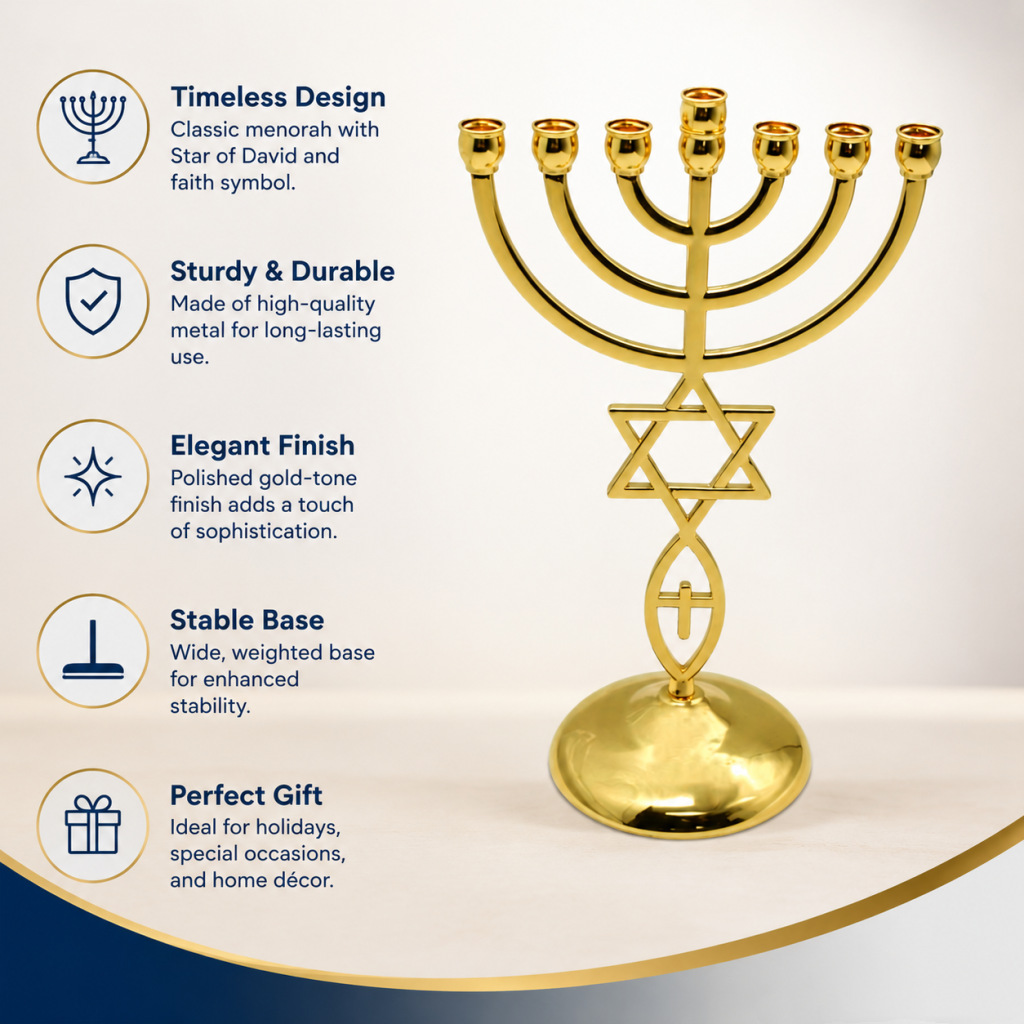 Hanukkah Seven-Headed Candle H - Home Decor Gift ulasan dan harga