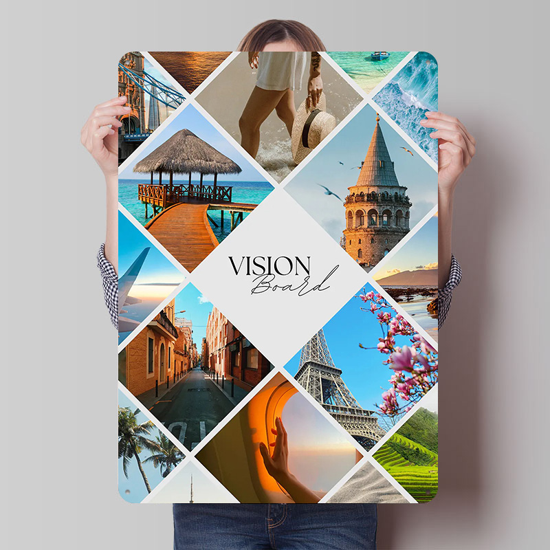 Travel Vision Board Collage Pr - Home Decor Vision Board ulasan dan harga