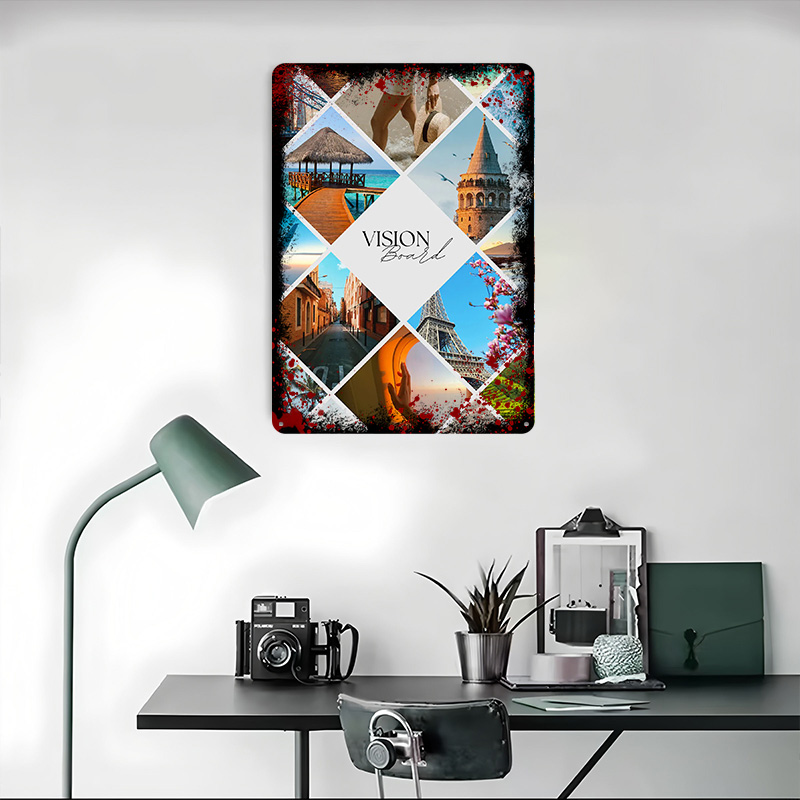 Travel Vision Board Collage Pr - Home Decor Vision Board ulasan dan harga