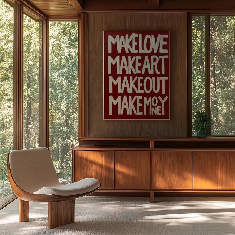 Modern,Retro Self Made Love Ki - Home Decor Retro ulasan dan harga