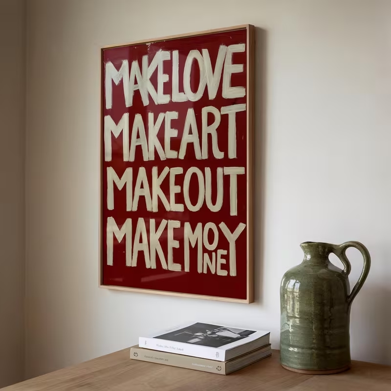 Modern,Retro Self Made Love Ki - Home Decor Retro ulasan dan harga