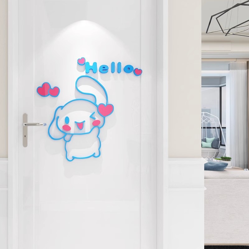 Sanrio Cinnamoroll 3D Acrylic  - Home Decor Sticker ulasan dan harga