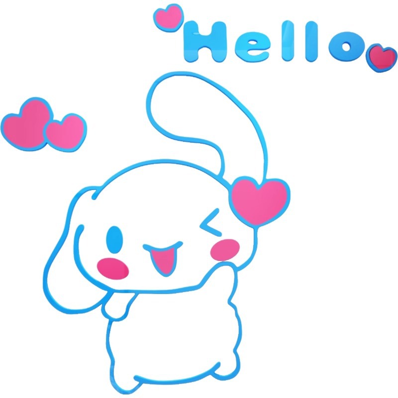 Sanrio Cinnamoroll 3D Acrylic  - Home Decor Sticker ulasan dan harga