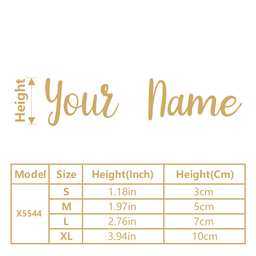 1PC Customizable Name Removabl - Home Decor Sticker ulasan dan harga