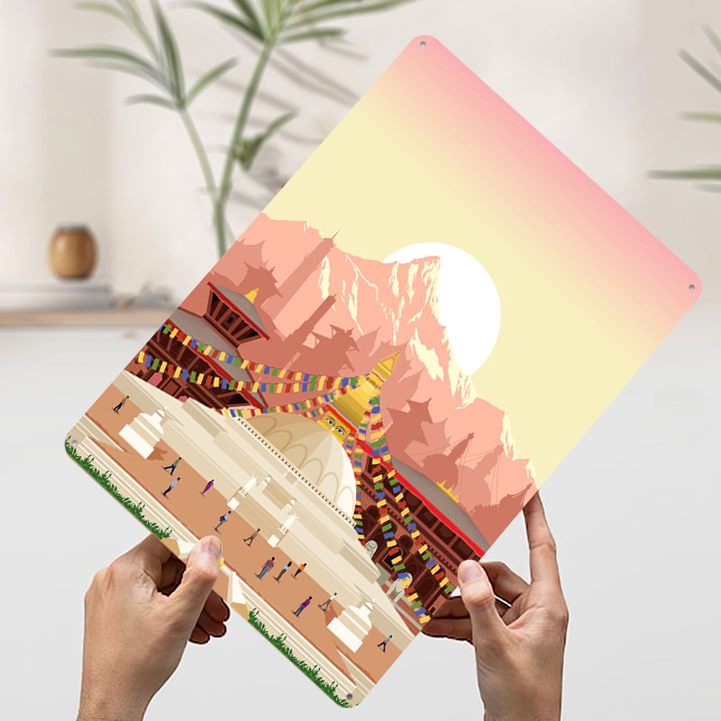 Kathmandu Travel Print Printin - Home Decor Kathmandu ulasan dan harga