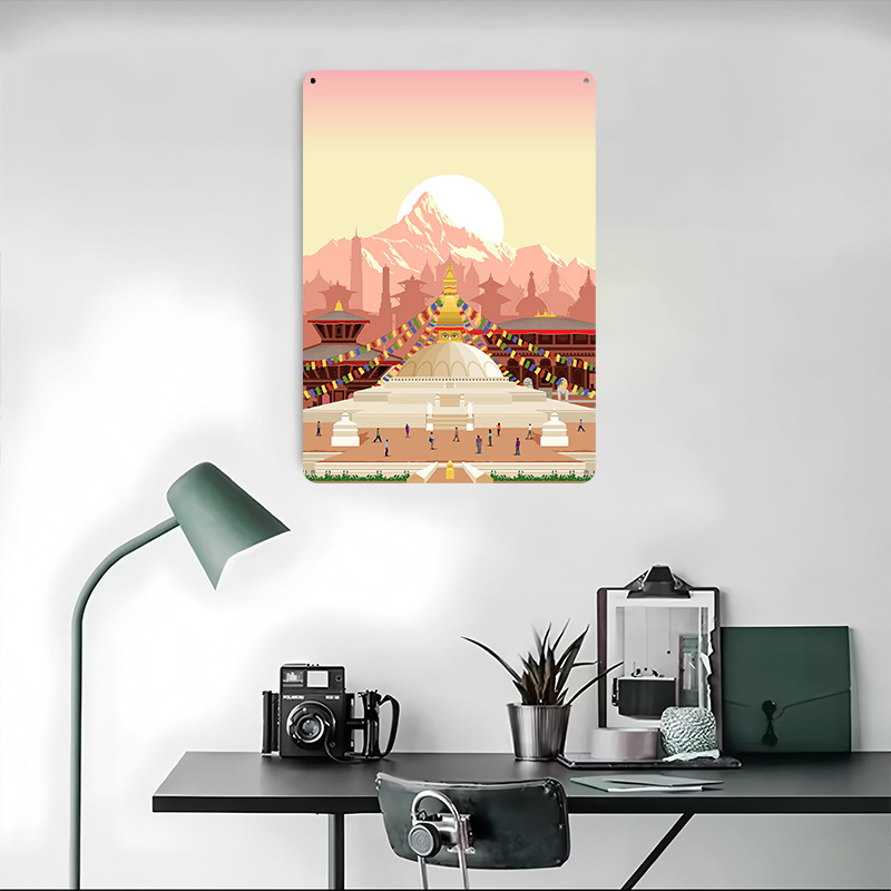 Kathmandu Travel Print Printin - Home Decor Kathmandu ulasan dan harga