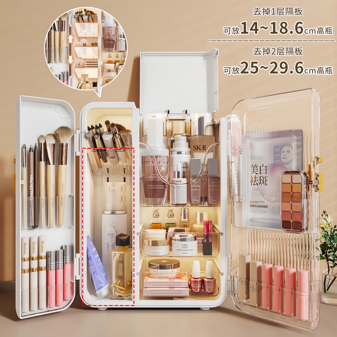 Large Capacity Acrylic Makeup  - Vanity Home Decor ulasan dan harga