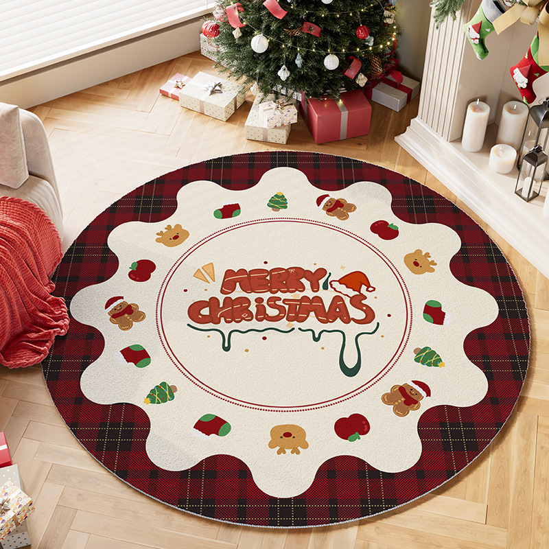 Round Rug – Cozy Holiday Home  - Home Xmas Decor Ideas ulasan dan harga