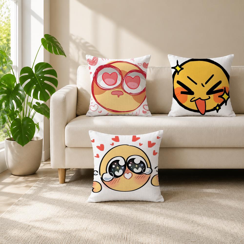 Cute AAdorable Yellow Emojied  - Home Decor Emoji ulasan dan harga