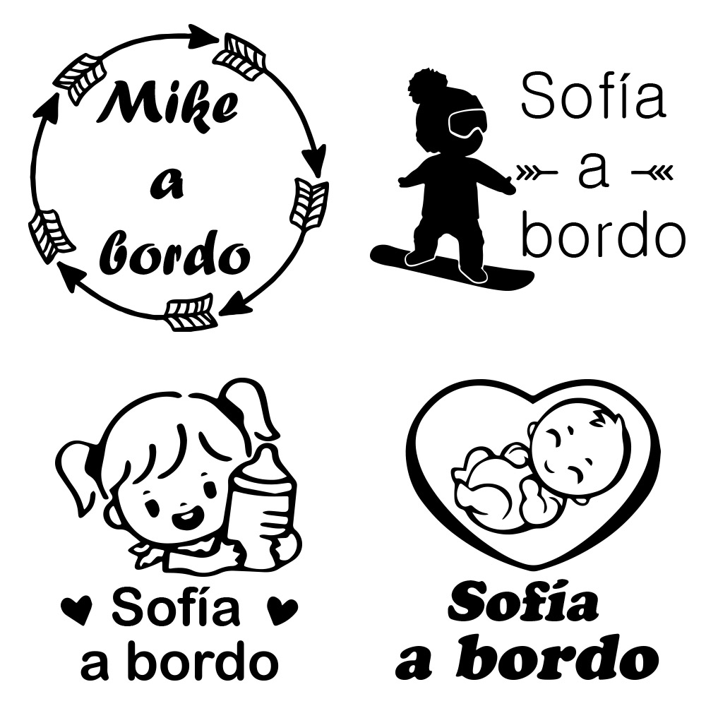 1pc Vinyl baby a bordo colorfu - Home Decor Sticker ulasan dan harga