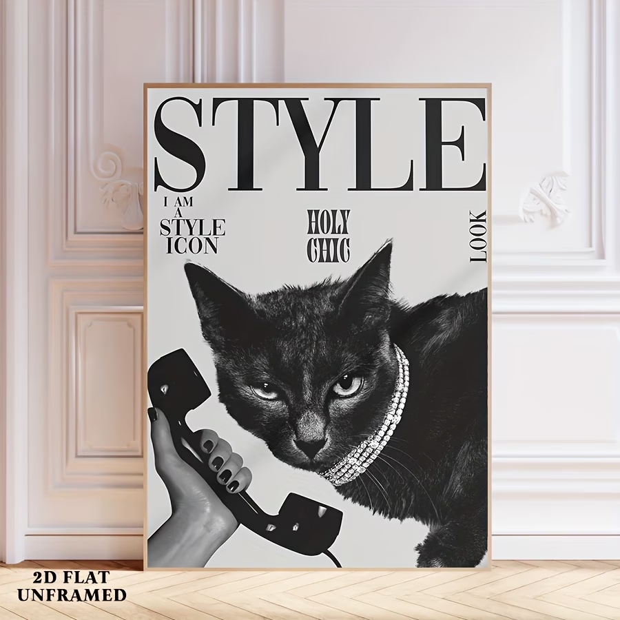 Retro Black Cat Making And Rec - Home Decor Retro ulasan dan harga