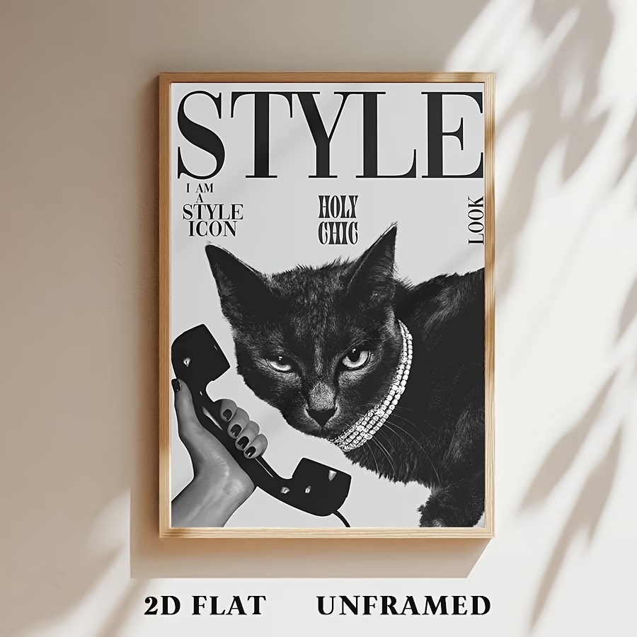 Retro Black Cat Making And Rec - Home Decor Retro ulasan dan harga