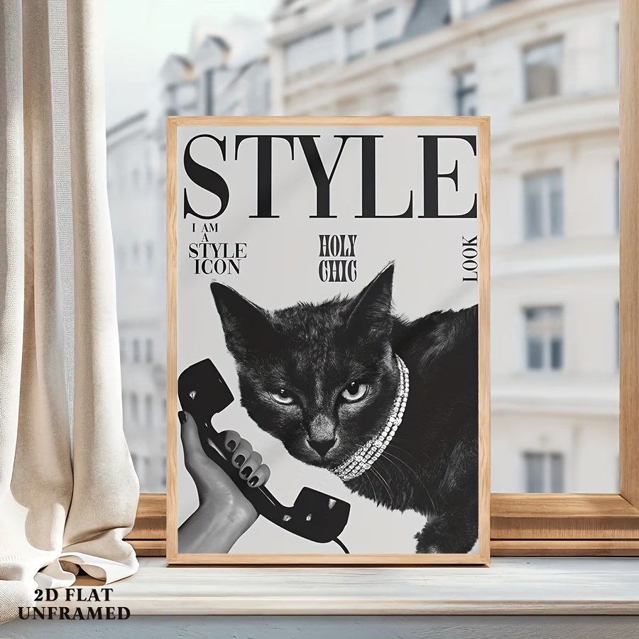 Retro Black Cat Making And Rec - Home Decor Retro ulasan dan harga
