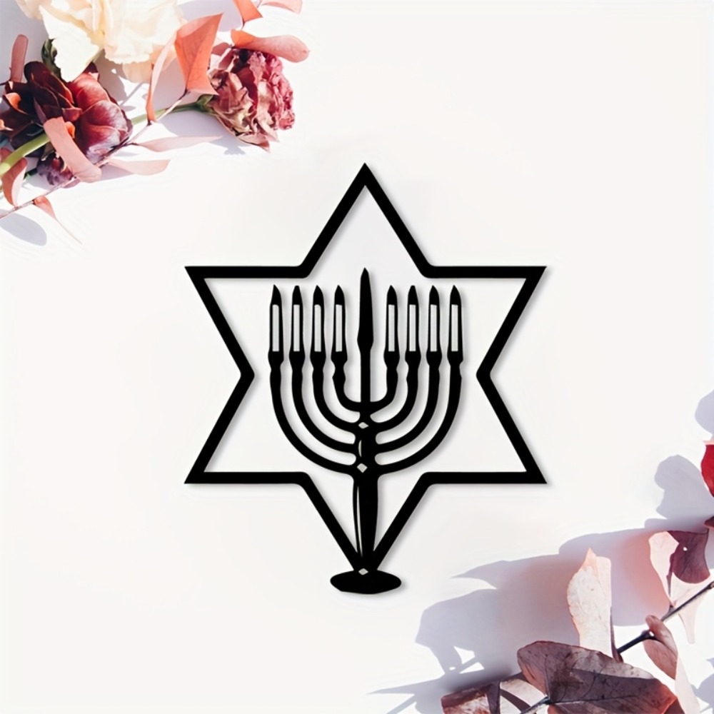 CIFBUY Metal Wall Art Menorah  - Home Decor Gift ulasan dan harga