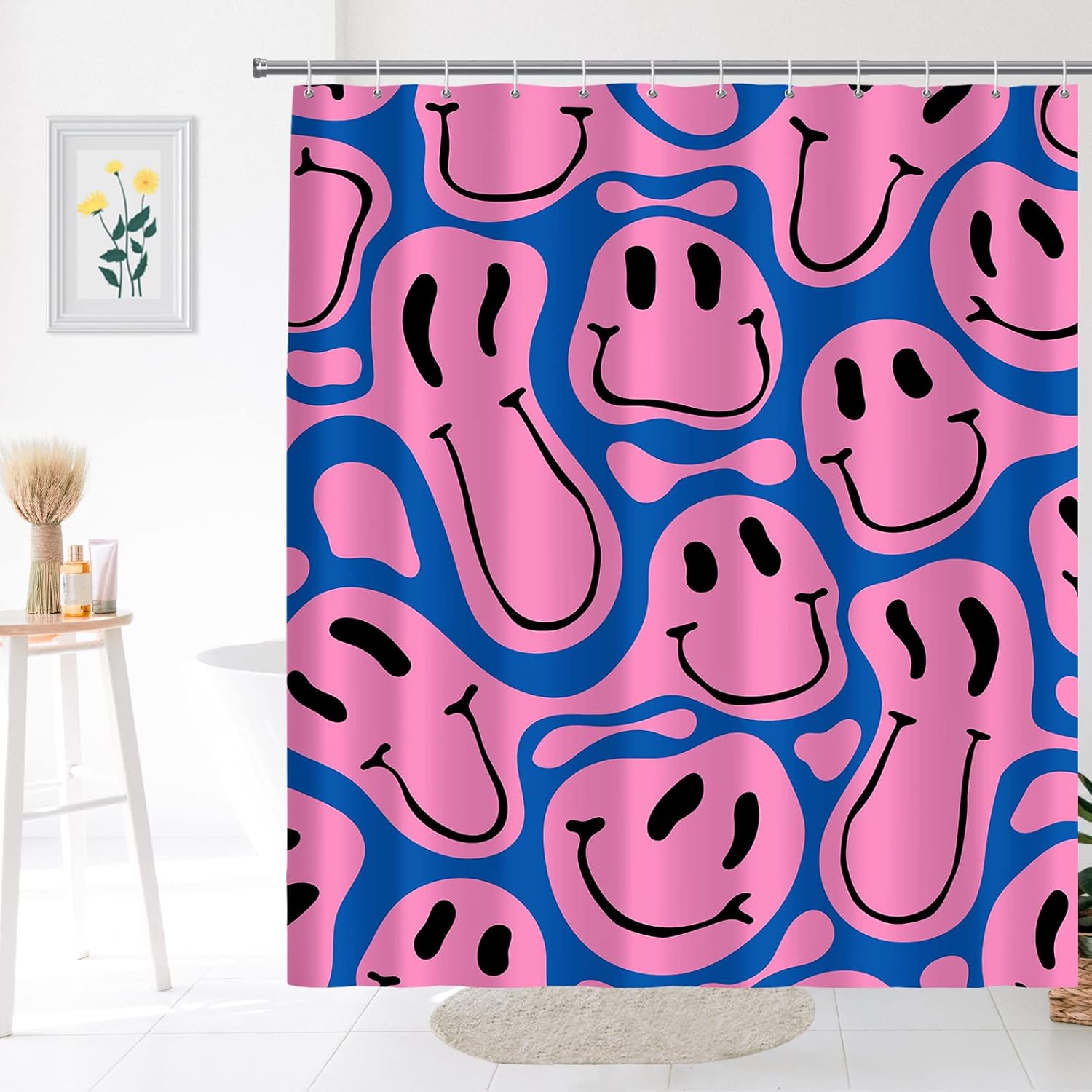 Cute Funny Emoji Face Print Sh - Home Decor Emoji ulasan dan harga