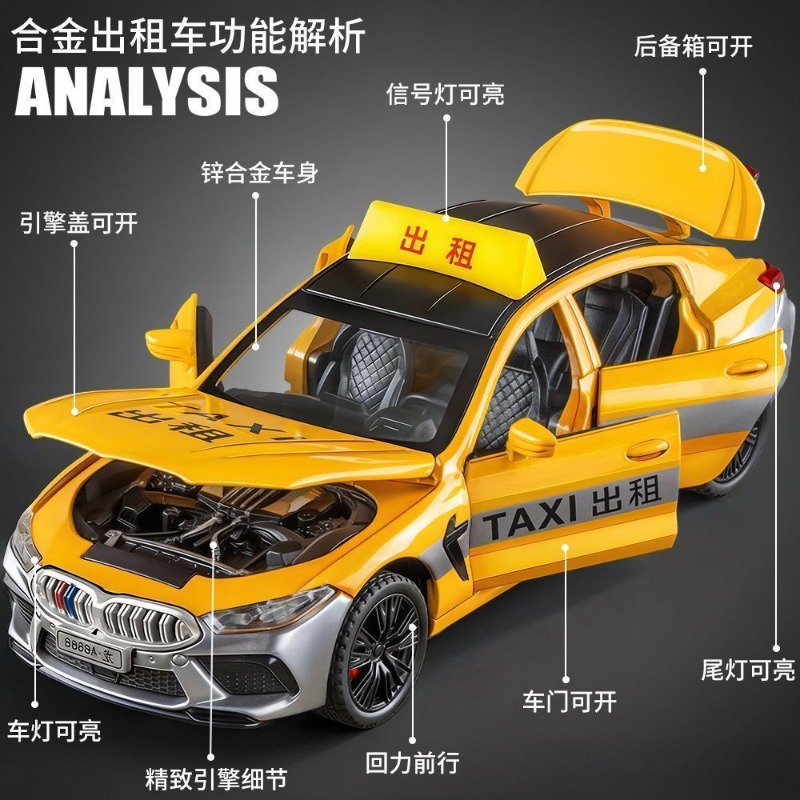 1:32 Scale Taxi Diecast Alloy  - Home Decor Gift ulasan dan harga