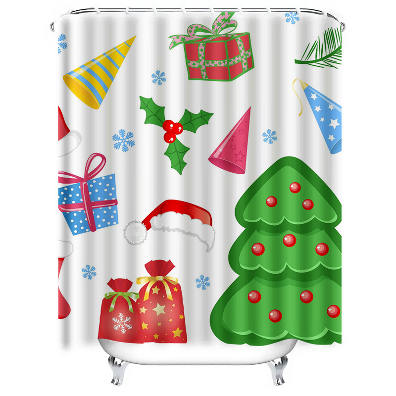 TU Shower Curtain Christmas Fo - Home Xmas Decor Ideas ulasan dan harga
