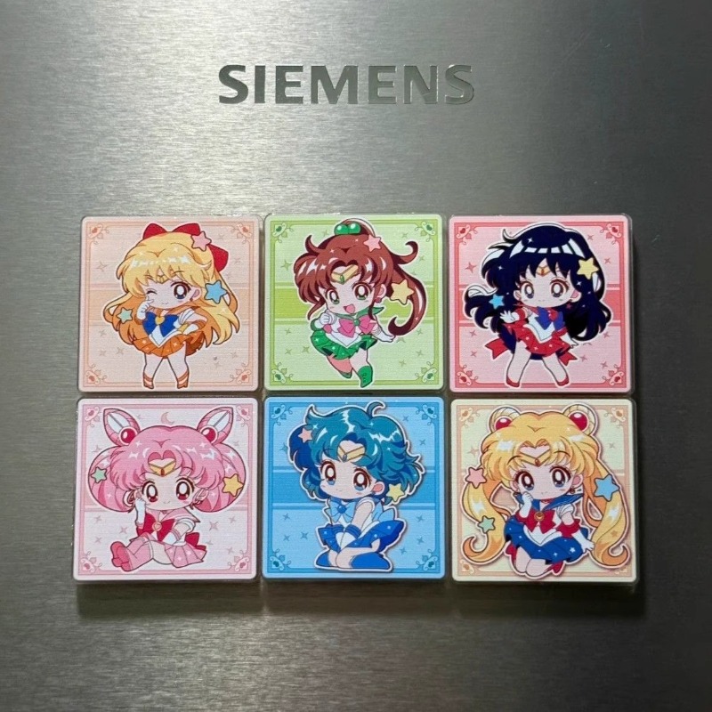 7Pcs/set Sailor Moon Anime Car - Home Decor Sticker ulasan dan harga
