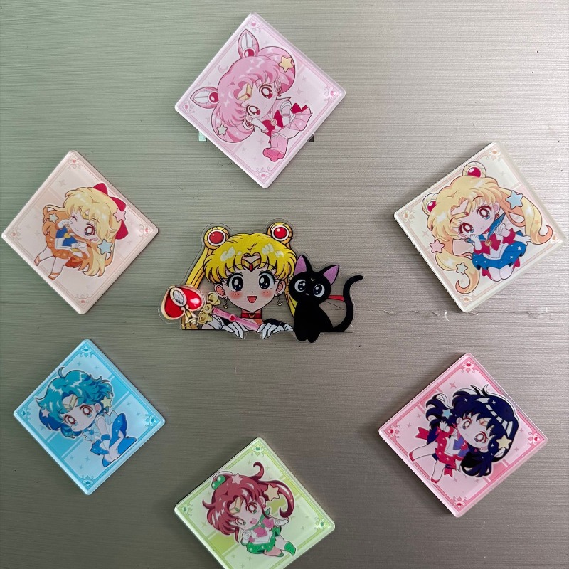 7Pcs/set Sailor Moon Anime Car - Home Decor Sticker ulasan dan harga