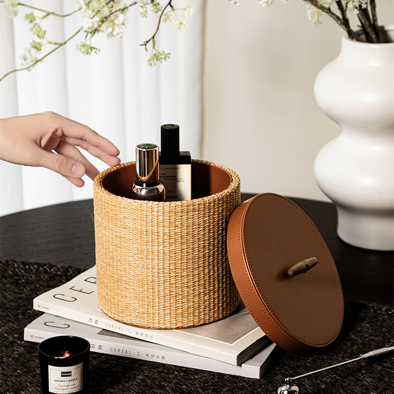 Retro rattan storage box Home  - Home Decor Retro ulasan dan harga